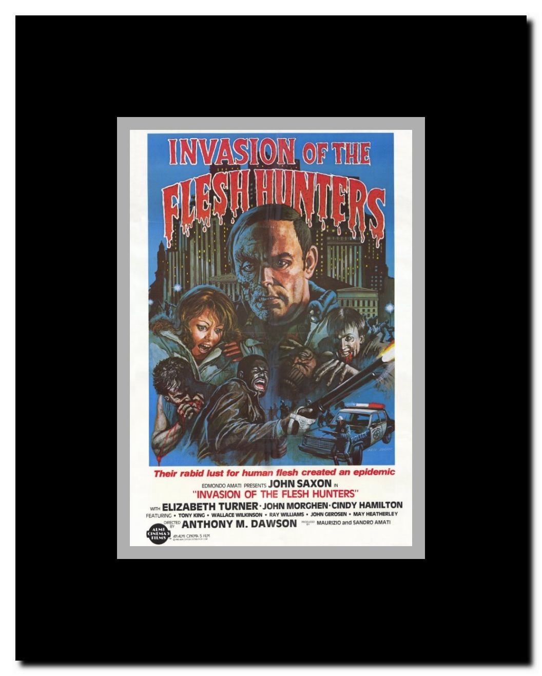 Invasion of the Flesh Hunters Framed Movie Poster