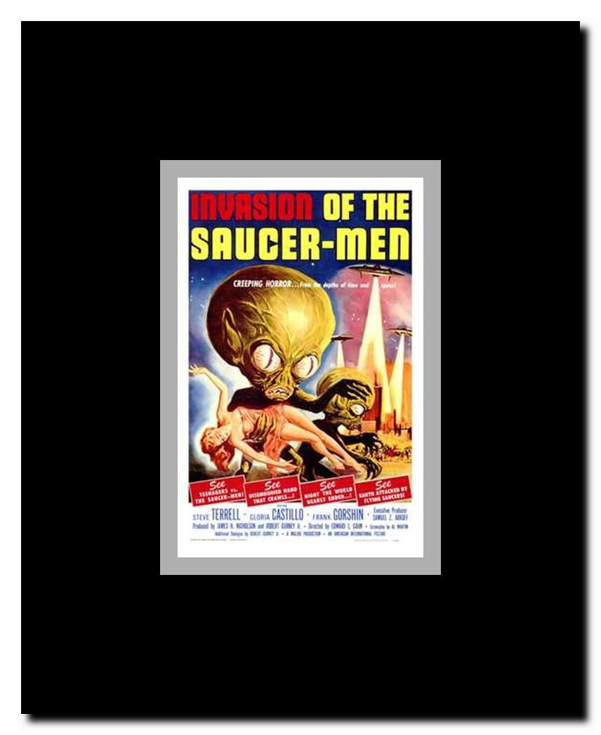 Invasion of the Saucer Men Framed Movie Poster