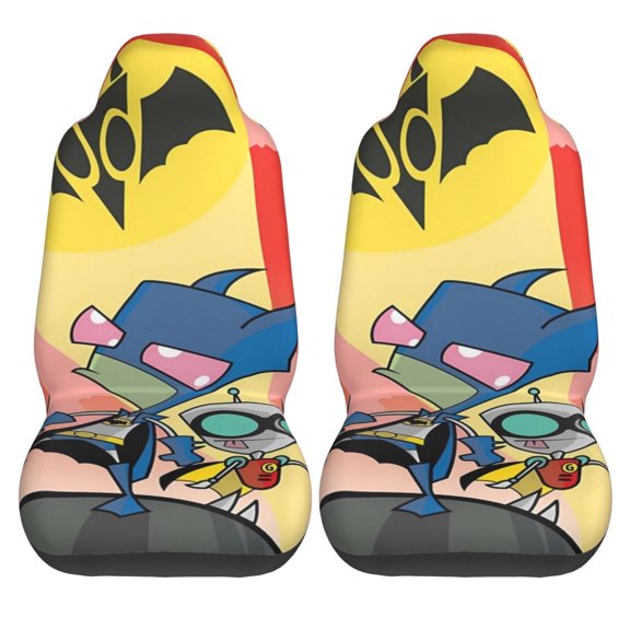 Invasor-Zim 2 Pcs Car Seat Covers, Soft Universal Auto Seat Covers, Seat Protector Interior Accessories Decoration Fits Most Cars, Suvs, Trucks, And Vans