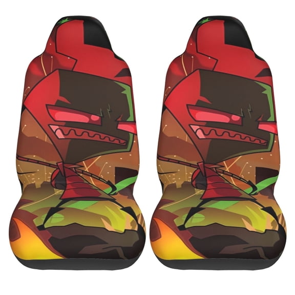 Invasor-Zim 2 Pcs Car Seat Covers, Soft Universal Auto Seat Covers, Seat Protector Interior Accessories Decoration Fits Most Cars, Suvs, Trucks, And Vans