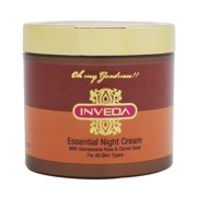 Inveda Essential Night Cream to Repair, Heal, Revitalize, Made with Goodness of Jojoba & Sweet Almond Oil for Improves Texture and Youthful Glow, 100ml