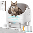 thumbnail image 1 of Invengo Automatic Cat Litter Box Self Cleaning, Large Litter Box for Multiple Cats, Ultra-Quiet with Advanced Odor Control, Safety Sensors, App Control, White, 1 of 15