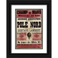 thumbnail image 1 of Inventions 11x14 Black Ornate Wood Framed with Double Matting Museum Art Print Titled - Pole Nord, 1 of 4