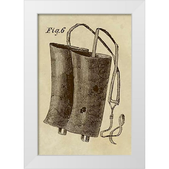 Inventions 11x14 White Modern Wood Framed Museum Art Print Titled - Shin Guards
