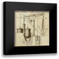 thumbnail image 1 of Inventions 12x12 Black Modern Framed Museum Art Print Titled - Stirlings Air Engine, 1 of 5