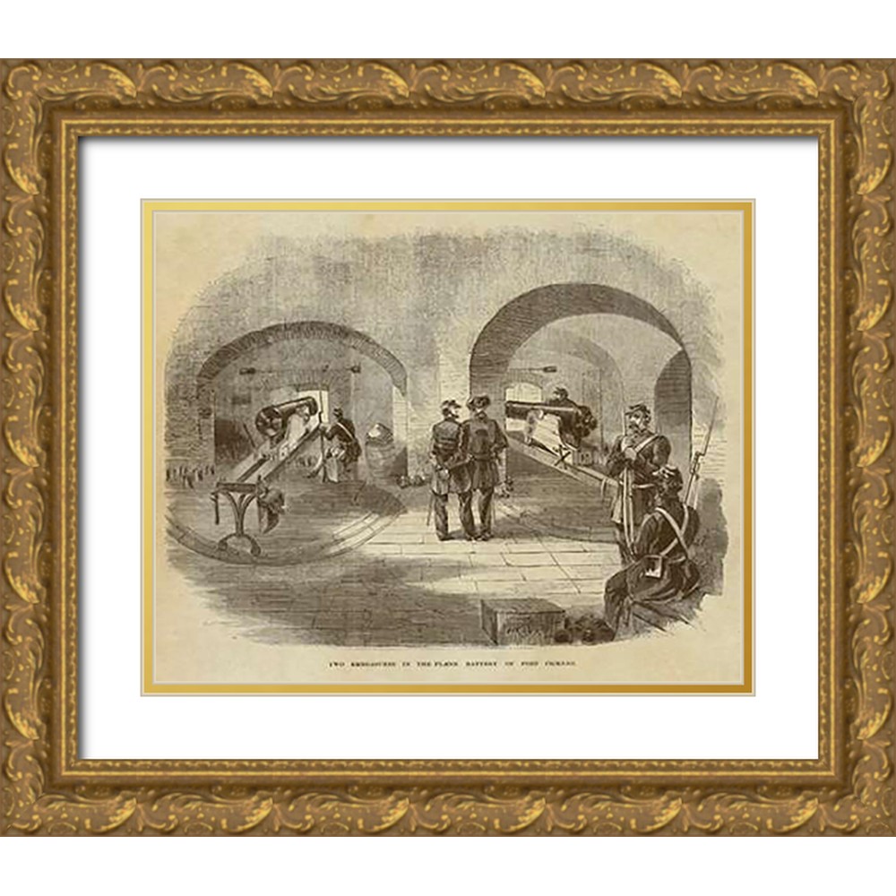 Inventions 14x12 Gold Ornate Wood Framed with Double Matting Museum Art ...