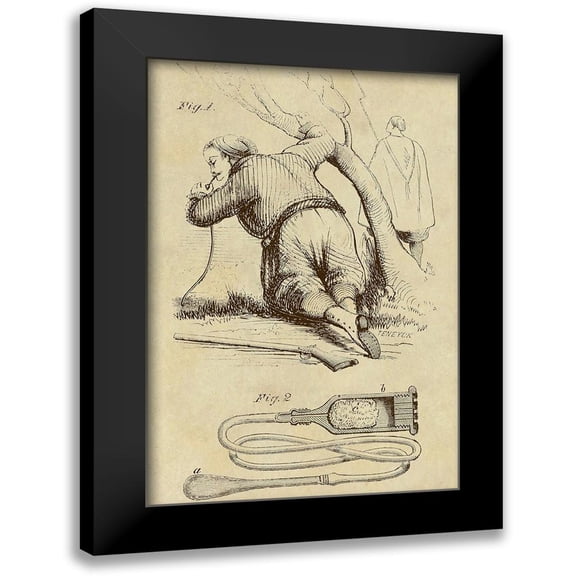 Inventions 17x24 Black Modern Framed Museum Art Print Titled - Portable Hookah