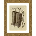 thumbnail image 1 of Inventions 17x24 Gold Ornate Wood Framed with Double Matting Museum Art Print Titled - Shin Guards, 1 of 4