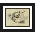 thumbnail image 1 of Inventions 18x15 Black Ornate Wood Framed with Double Matting Museum Art Print Titled - Braytons Improved Breech-loading Cannon, 1 of 4