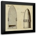 thumbnail image 1 of Inventions 20x20 Black Modern Framed Museum Art Print Titled - Improved Artillery Shell, 1 of 5