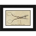 thumbnail image 1 of Inventions 24x16 Black Ornate Wood Framed with Double Matting Museum Art Print Titled - Fearing Improved Button-hole Cutter, 1 of 4