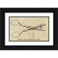 thumbnail image 1 of Inventions 24x16 Black Ornate Wood Framed with Double Matting Museum Art Print Titled - Fearing Improved Button-hole Cutter, 1 of 4