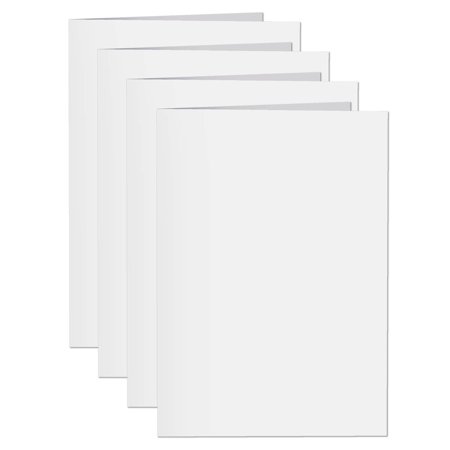 Inventiv 30 Second Recordable DIY Greeting Card, Voice Recorder Card Module, Blank White / Apply Custom Design Artwork (4 Pack)