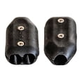 thumbnail image 1 of Inventors Place Reusable Rope Clamps, 3/8 Inch Single, Black, 2 Pack, Made in USA, 1 of 7