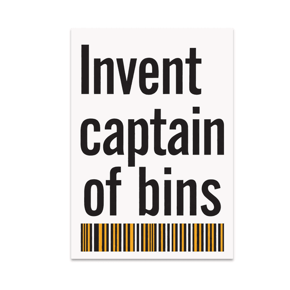 Inventory Captain of Bins Wall Art - Warehouse Supervisor - 13x19 Poster Print
