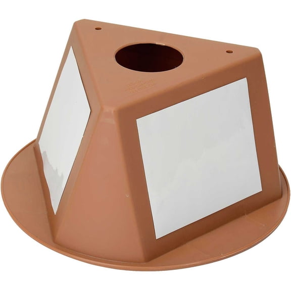 Inventory Control Cone W/ Dry Erase Decals, 10"L x 10"W x 5"H, Tan, Lot of 5