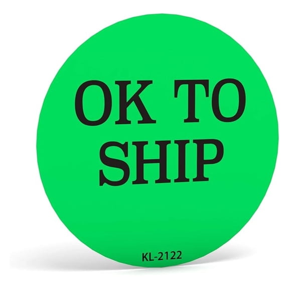 Inventory Control Stickers - 2 Inch Circle Labels, 6000 Pack - Permanent Adhesive Shipping Labels for Boxes, Bags & Pallets - Made in USA