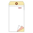 thumbnail image 1 of Inventory Tags, 2-Ply Carbonless, Plus a Tear off numbered Stub, Manila, Box of 500, Plain, Seq. 3500-3999, 1 of 1