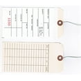 thumbnail image 1 of Inventory Tags, 3-Part NCR #000, 6-1/4" X 3-1/8", Random Sequential Numbers, Perforated Top Sheets, Printed on Card Back, Wired, Fiber Reinforced Hole - Box / 500, 1 of 1