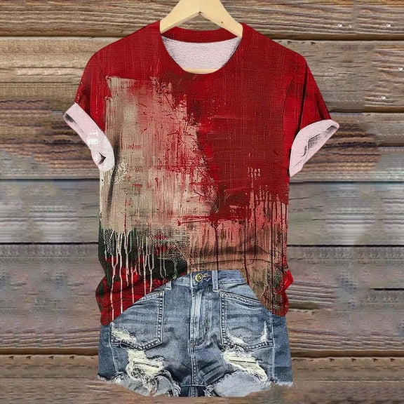 Inverlee Halloween Shirts Women Plus Size Pumpkin Ghost Graphic Tees Work Crewneck T-shirt Short Sleeve Tunic Blouse Tops Halloween Gifts