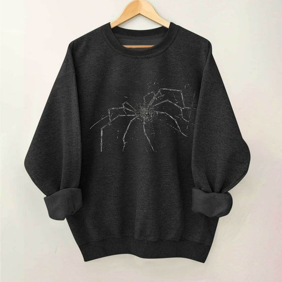 Inverlee Halloween Sweatshirts Women Cute Pumpkin Ghost Graphic T-shirt Work Crewneck Sweatshirt Long Sleeve Dressy Casual Pullover Tops Halloween Gifts