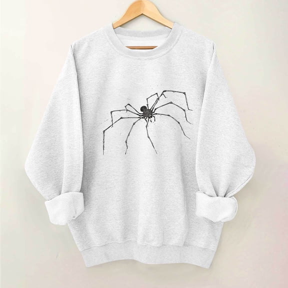 Inverlee Halloween Sweatshirts Women Cute Pumpkin Ghost Graphic T-shirt Work Crewneck Sweatshirt Long Sleeve Dressy Casual Pullover Tops Halloween Gifts