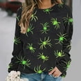 thumbnail image 1 of Inverlee Halloween Sweatshirts Women Funny Pumpkin Ghost Print T-shirt Loose Fit Round Neck Sweatshirt Long Sleeve Tunic Pullover Tops Halloween Gifts, 1 of 6