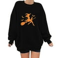 thumbnail image 1 of Inverlee Halloween Sweatshirts Women Plus Size Pumpkin Ghost Print T-shirt Work Crewneck Sweatshirt Long Sleeve Tunic Pullover Tops Halloween Clothes, 1 of 5