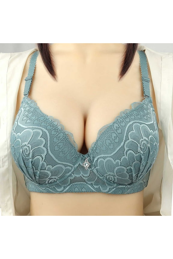 Women's Bras with Wire Lift T-shirt Bras Seamless Padded Bralettes Elegant Everyday Full Figure Bras Gifts for Mom