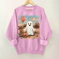 thumbnail image 1 of Inverlee Women's Halloween Sweatshirts Plus Size Pumpkin Ghost Graphic T-shirt Classic Crewneck Sweatshirt Long Sleeve Tunic Pullover Tops Halloween Costumes, 1 of 4