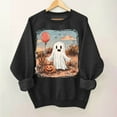 thumbnail image 1 of Inverlee Women's Halloween Sweatshirts Plus Size Pumpkin Ghost Graphic T-shirt Classic Crewneck Sweatshirt Long Sleeve Tunic Pullover Tops Halloween Costumes, 1 of 4