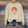 thumbnail image 1 of Inverlee Women's Halloween Sweatshirts Plus Size Pumpkin Ghost Graphic T-shirt Going Out Round Neck Sweatshirt Long Sleeve Tunic Pullover Tops Halloween Costumes, 1 of 4