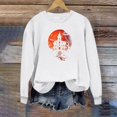 thumbnail image 1 of Inverlee Women's Halloween Sweatshirts Plus Size Pumpkin Ghost Graphic T-shirt Going Out Round Neck Sweatshirt Long Sleeve Tunic Pullover Tops Halloween Costumes, 1 of 4