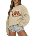 thumbnail image 1 of Inverlee Women's Halloween Sweatshirts Plus Size Pumpkin Ghost Graphic T-shirt Soft Crewneck Sweatshirt Long Sleeve Holiday Pullover Tops Halloween Gifts, 1 of 3