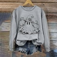 thumbnail image 1 of Inverlee Women's Halloween Sweatshirts Plus Size Pumpkin Ghost Graphic T-shirt Soft Crewneck Sweatshirt Long Sleeve Tunic Pullover Tops Halloween Gifts, 1 of 5