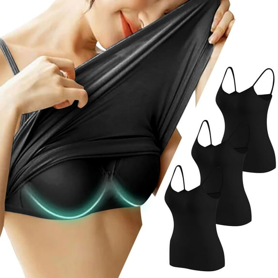 Inverlee Womens Bras No Wire Push Up T-shirt Bras Seamless Comfy Bralettes Shapewear Daily Full Figure Bras Gifts for Women 3PC Bras