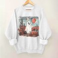 thumbnail image 1 of Inverlee Womens Halloween Sweatshirts Funny Pumpkin Ghost Graphic T-shirt Going Out Round Neck Sweatshirt Long Sleeve Holiday Pullover Tops Halloween Costumes, 1 of 4