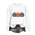 thumbnail image 1 of Inverlee Womens Thanksgiving Sweatshirts Plus Size Turkey Pumpkin Graphic Sweatshirt Comfy Long Sleeve Gifts Shirts Round Neck Tunic Tops Outfit, 1 of 3
