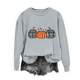 thumbnail image 1 of Inverlee Womens Thanksgiving Sweatshirts Plus Size Turkey Pumpkin Graphic Sweatshirt Comfy Long Sleeve Gifts Shirts Round Neck Tunic Tops Outfit, 1 of 4