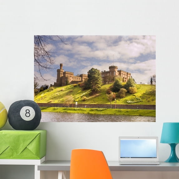 Inverness Castle Inverness Scotland Wall Mural Decal Sticker, Wallmonkeys Peel & Stick Vinyl Graphic (36 in W x 26 in H)