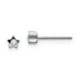 thumbnail image 1 of Inverness Stainless Steel Polished Crystal in Star Earrings in Stainless Steel, 1 of 3