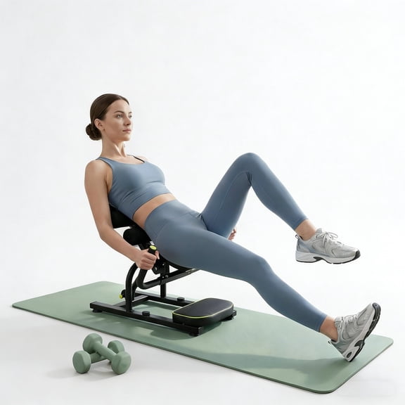 Inversion Table for Back Pain Relief, Mini Foldable Back Stretcher with Spine Decompression, 330 lbs Capacity for Athletes, Post-Workout Recovery & Home Gym
