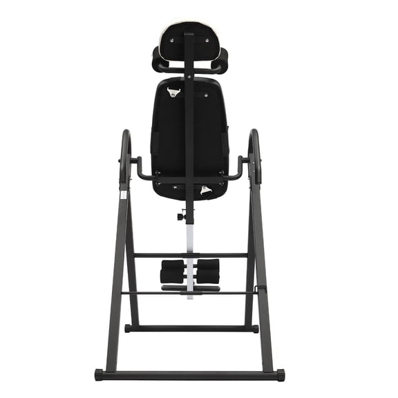 Inversion Table, Black Back Stretcher and Spinal Decompression Equipment, Home Inversion Therapy Table with Padded Ankle Lock for Pain Relief