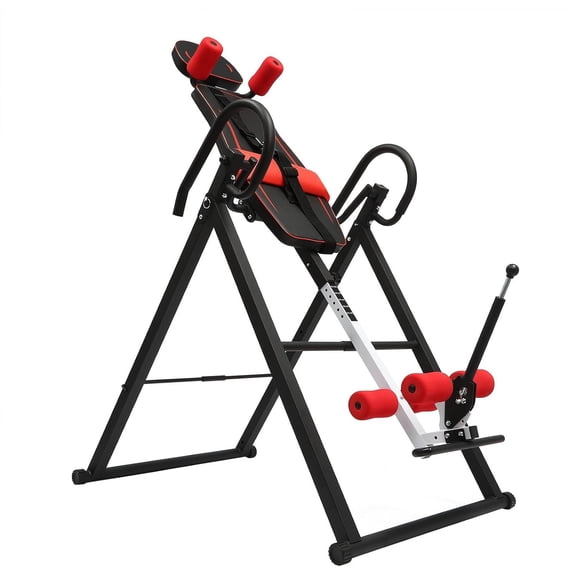 Inversion Table, Stretcher with 330.7LBS Load Capacity, Height Adjustable Strength Inversion Equipment Stretcher Machine Space-Saving Inversion Table for Tension
