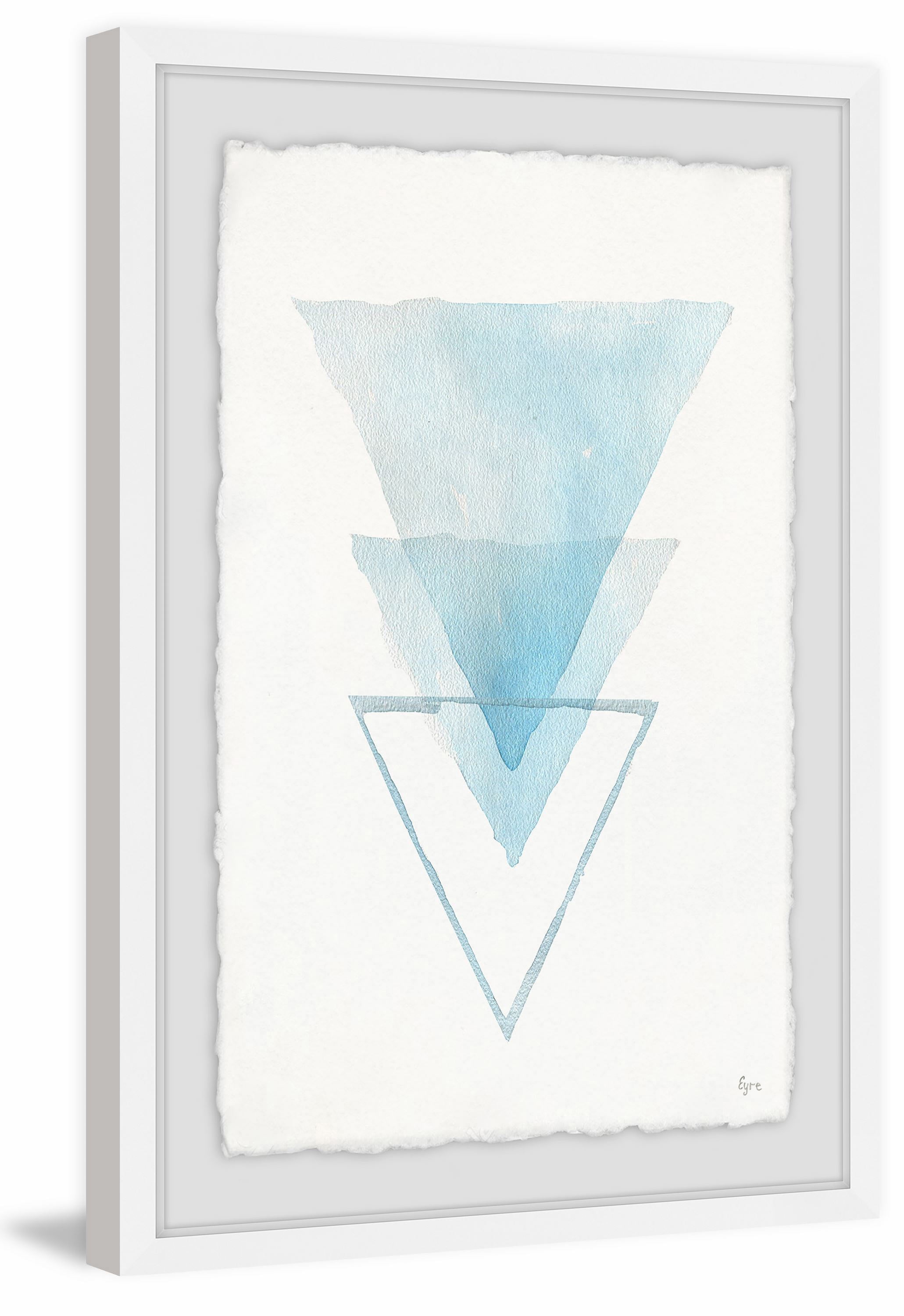 Inverted Iceberg Framed Painting Print