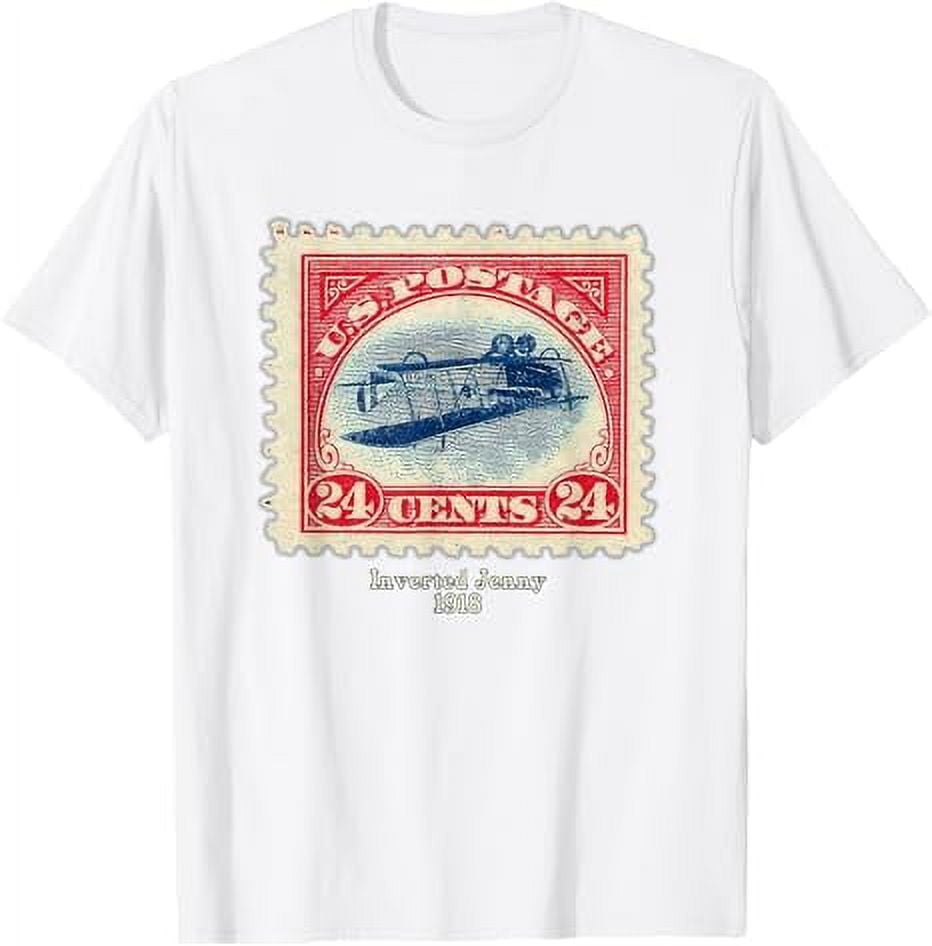 Inverted Jenny Upside Down Jenny Postage Stamp TShirt