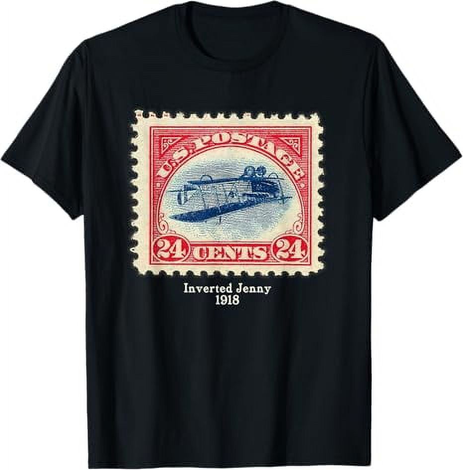 Inverted Jenny Upside Down Jenny Postage Stamp TShirt