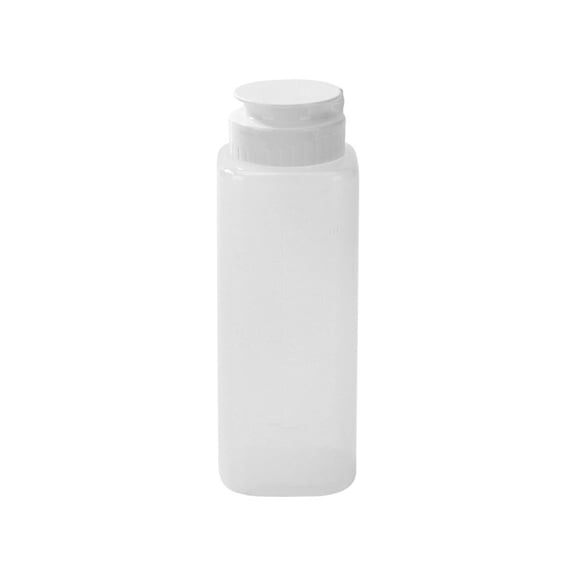 Inverted Plastic Squeeze Bottle with Refill and Dispensing Lids - First In First Out - Perfect for Restaurants Catering and Food Trucks - 1ct box