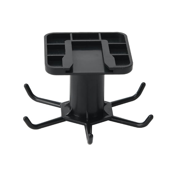 Inverted Rotating Kitchen Hook Rack with 6 Hooks, Under Cabinet Utensil Holder for Space Saving, Durable 360-Degree Rotating Hanger for Home Tools