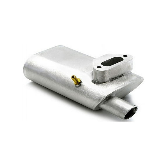 Bisson Mufflers 05619 Inverted Round-Cowl Muffler: Evolution 1.20 20cc